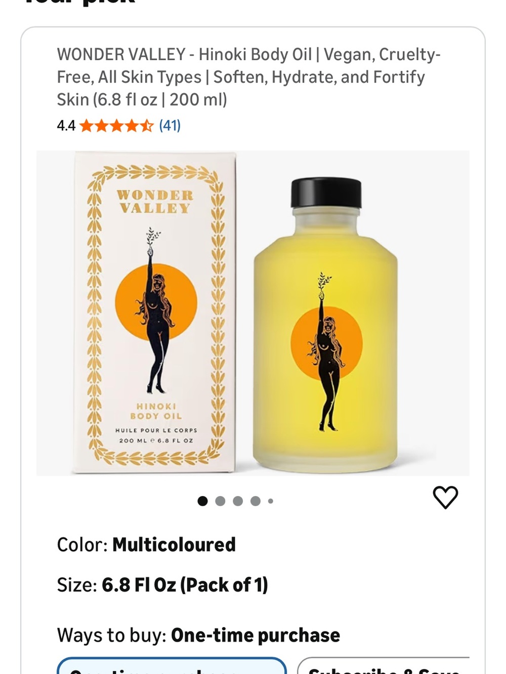 Wonder Valley | Hinoki Body Oil — New - Picture 4 of 4